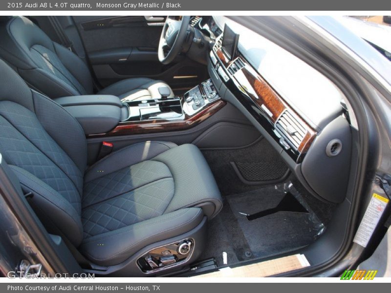 Monsoon Gray Metallic / Black 2015 Audi A8 L 4.0T quattro
