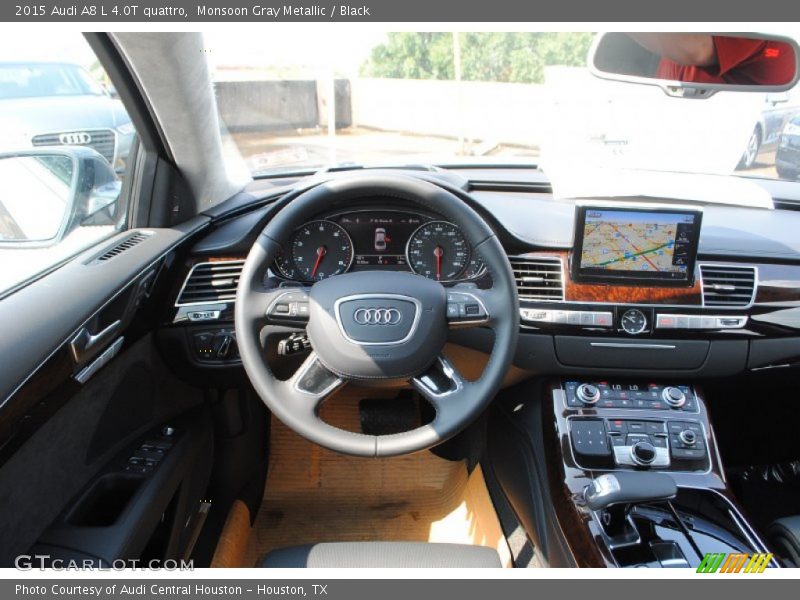 Monsoon Gray Metallic / Black 2015 Audi A8 L 4.0T quattro