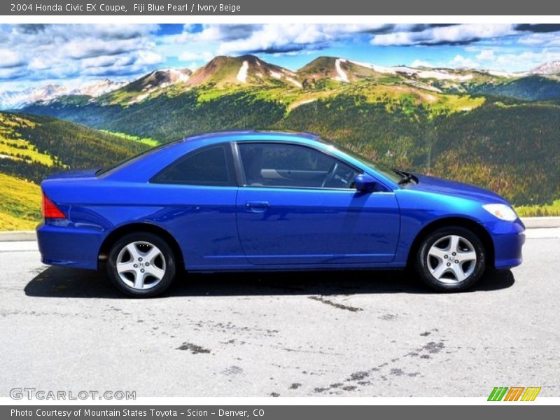 Fiji Blue Pearl / Ivory Beige 2004 Honda Civic EX Coupe