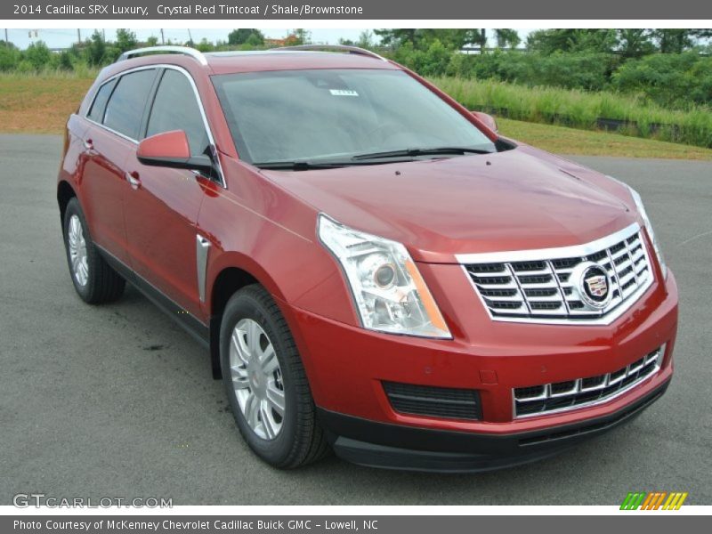 Crystal Red Tintcoat / Shale/Brownstone 2014 Cadillac SRX Luxury