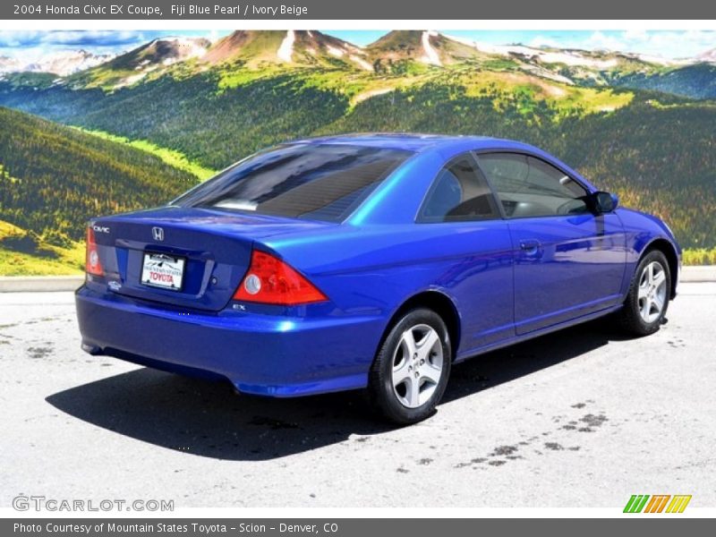 Fiji Blue Pearl / Ivory Beige 2004 Honda Civic EX Coupe