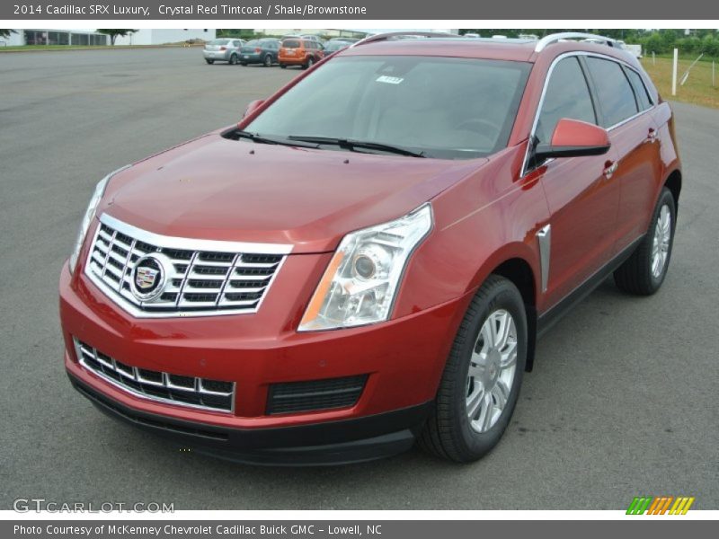 Crystal Red Tintcoat / Shale/Brownstone 2014 Cadillac SRX Luxury