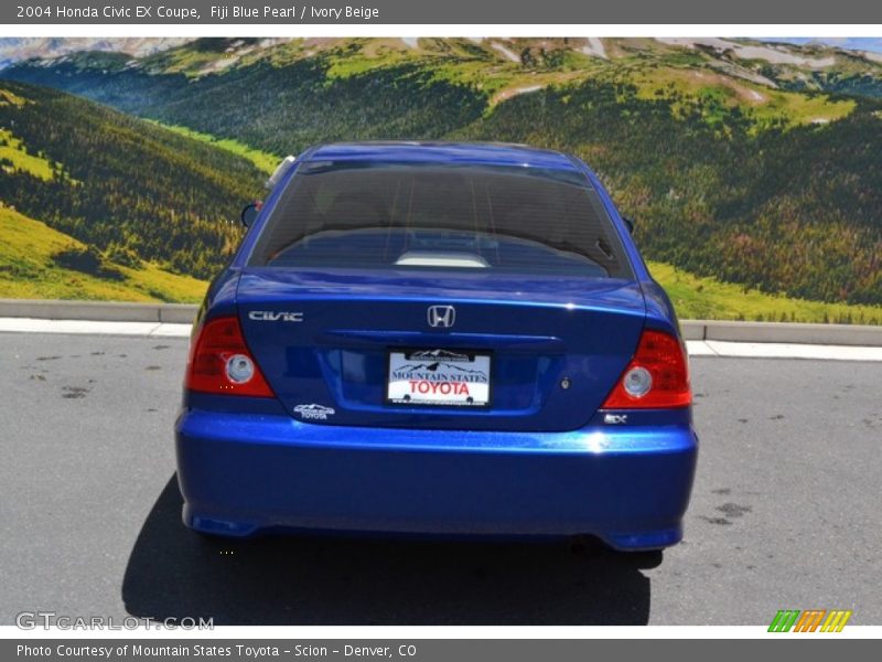 Fiji Blue Pearl / Ivory Beige 2004 Honda Civic EX Coupe