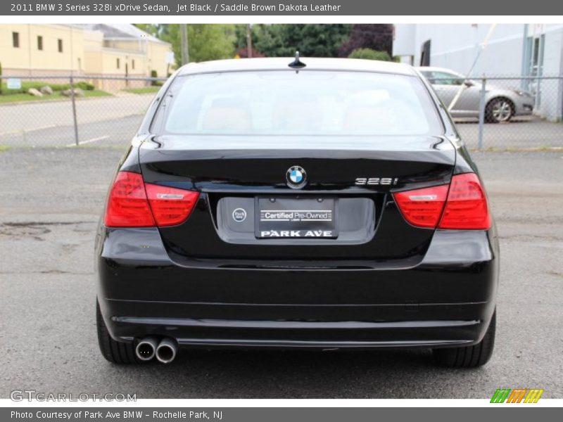 Jet Black / Saddle Brown Dakota Leather 2011 BMW 3 Series 328i xDrive Sedan