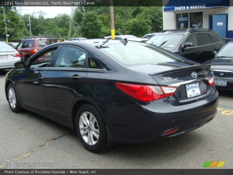 Pacific Blue Pearl / Camel 2013 Hyundai Sonata GLS