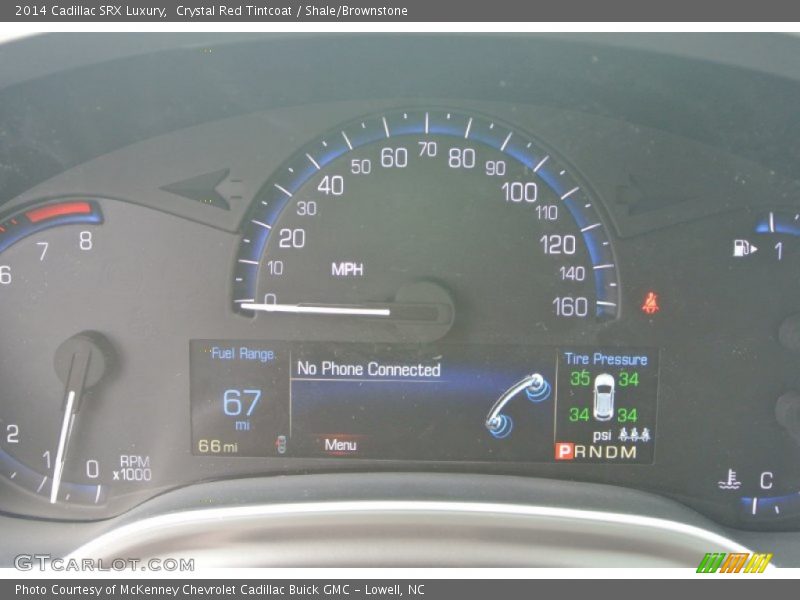 Crystal Red Tintcoat / Shale/Brownstone 2014 Cadillac SRX Luxury