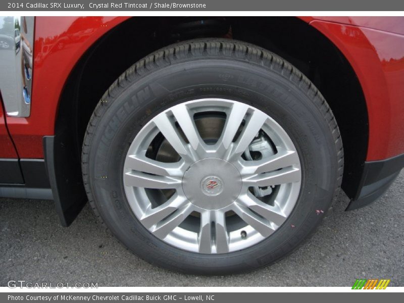 Crystal Red Tintcoat / Shale/Brownstone 2014 Cadillac SRX Luxury