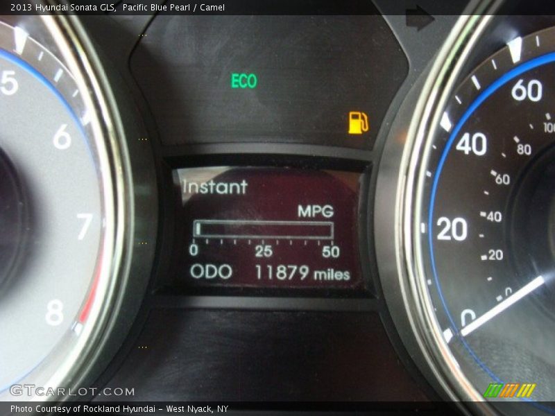 Pacific Blue Pearl / Camel 2013 Hyundai Sonata GLS