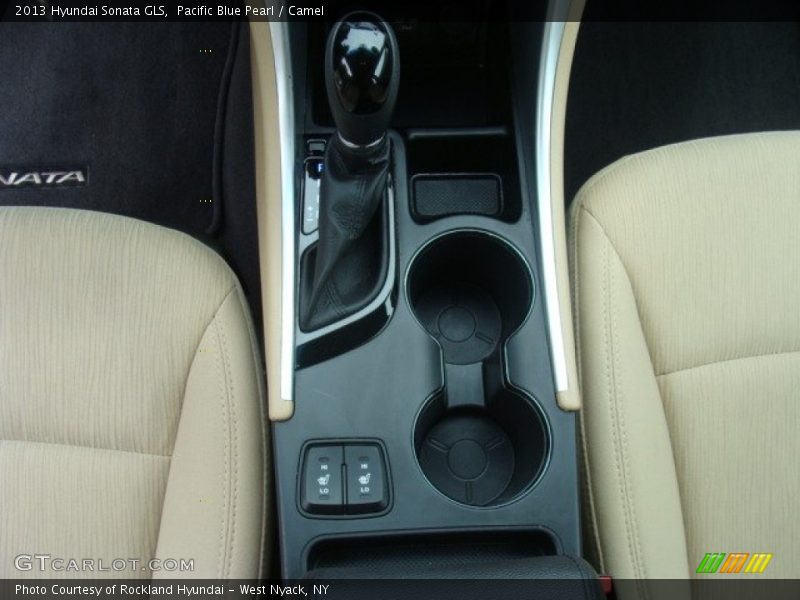 Pacific Blue Pearl / Camel 2013 Hyundai Sonata GLS