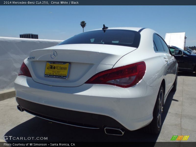 Cirrus White / Black 2014 Mercedes-Benz CLA 250