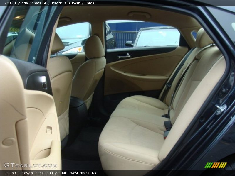 Pacific Blue Pearl / Camel 2013 Hyundai Sonata GLS