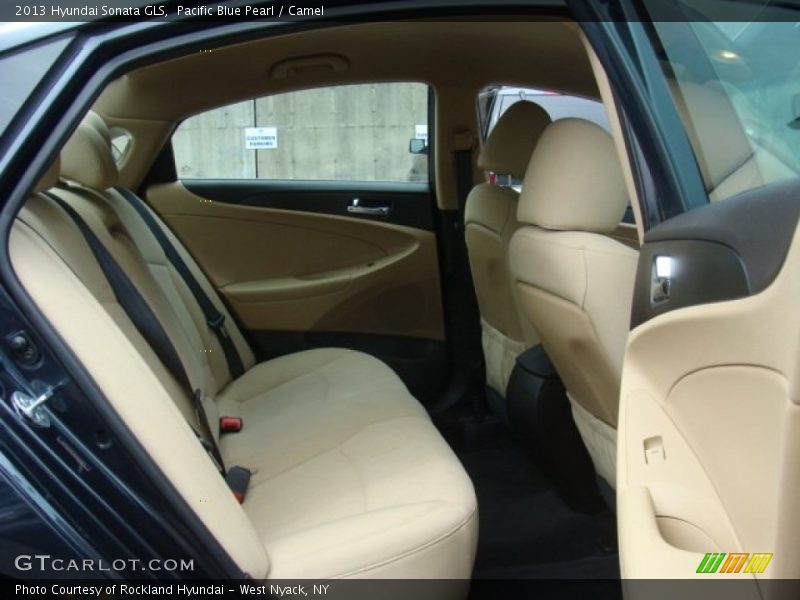 Pacific Blue Pearl / Camel 2013 Hyundai Sonata GLS