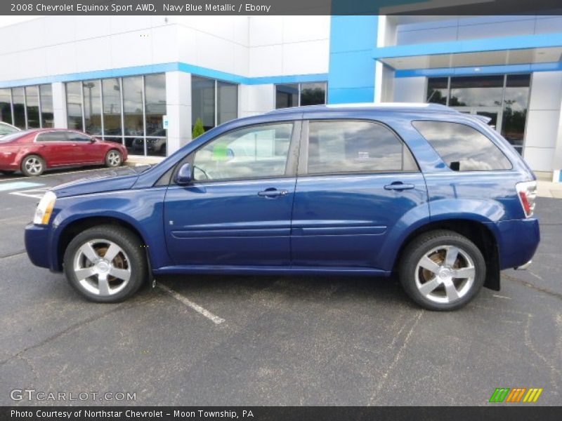 Navy Blue Metallic / Ebony 2008 Chevrolet Equinox Sport AWD