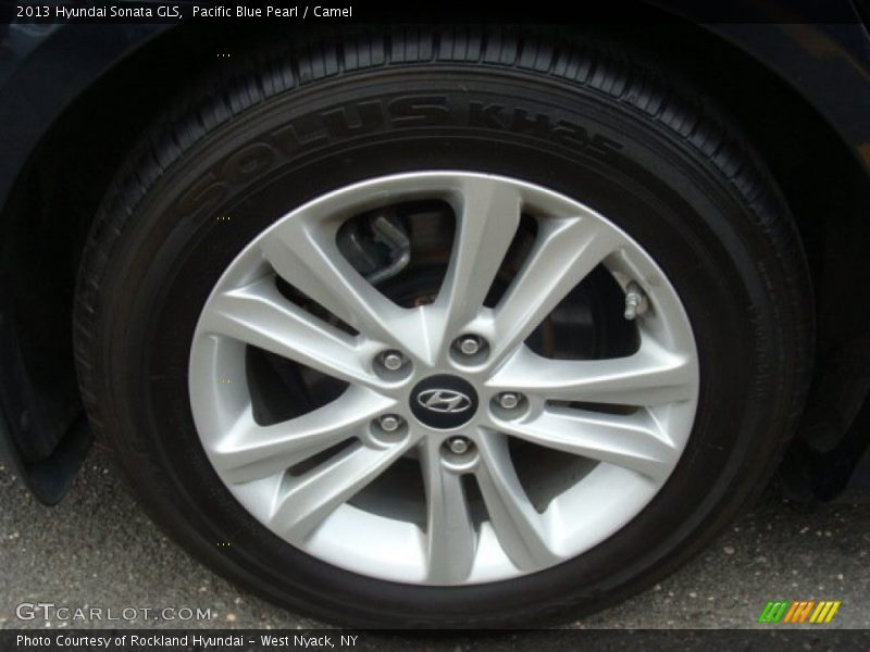 Pacific Blue Pearl / Camel 2013 Hyundai Sonata GLS