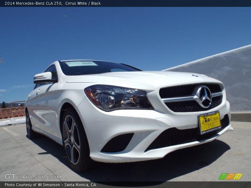 Cirrus White / Black 2014 Mercedes-Benz CLA 250