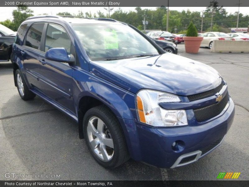 Navy Blue Metallic / Ebony 2008 Chevrolet Equinox Sport AWD