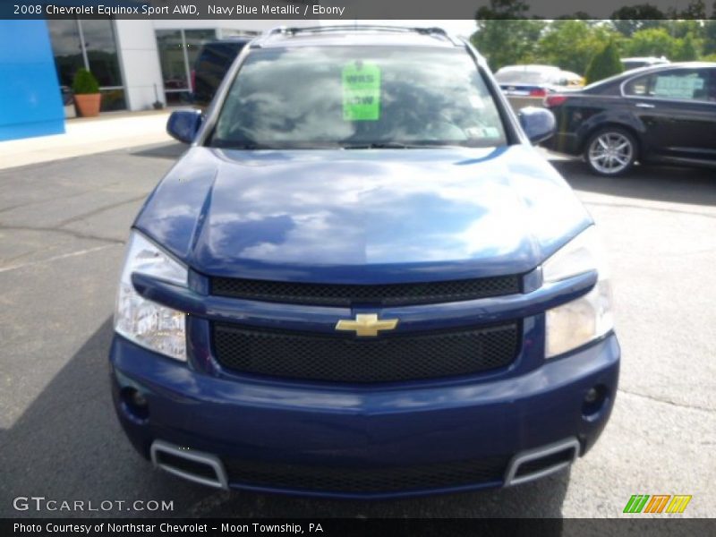 Navy Blue Metallic / Ebony 2008 Chevrolet Equinox Sport AWD