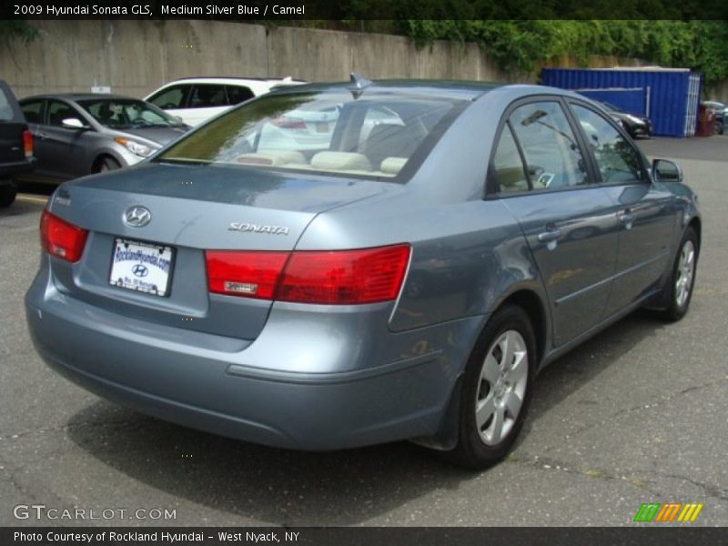 Medium Silver Blue / Camel 2009 Hyundai Sonata GLS