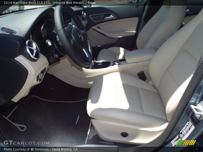 Universe Blue Metallic / Beige 2014 Mercedes-Benz CLA 250