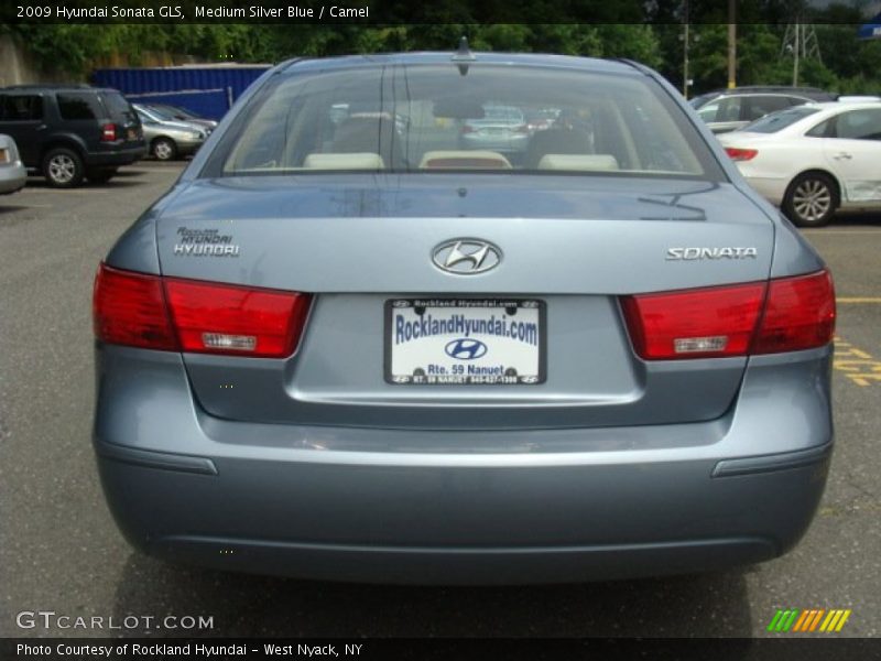 Medium Silver Blue / Camel 2009 Hyundai Sonata GLS