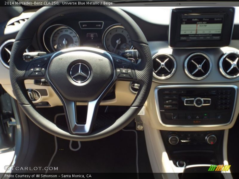 Universe Blue Metallic / Beige 2014 Mercedes-Benz CLA 250