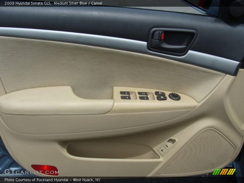 Medium Silver Blue / Camel 2009 Hyundai Sonata GLS