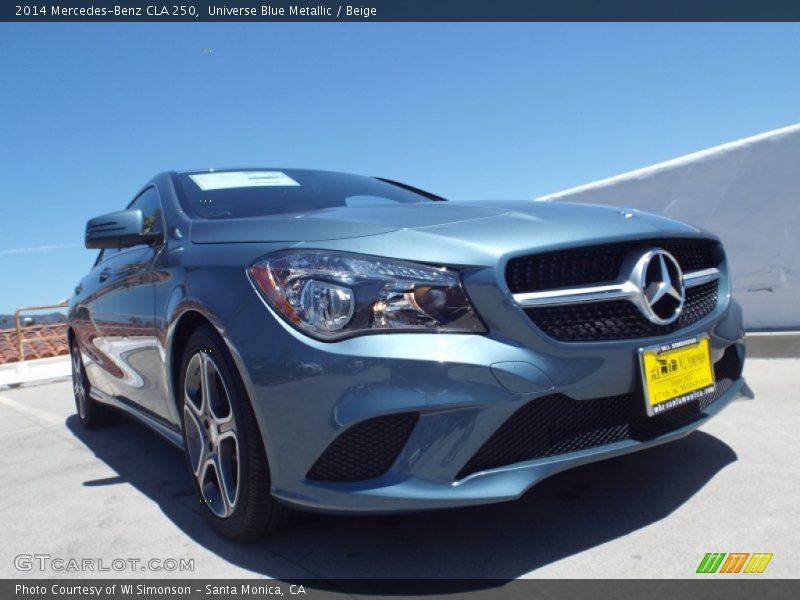 Universe Blue Metallic / Beige 2014 Mercedes-Benz CLA 250