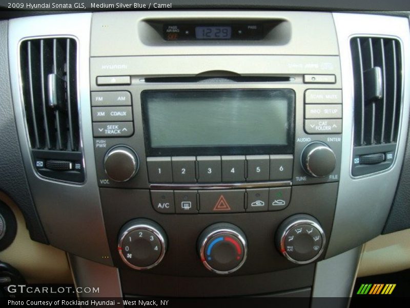 Medium Silver Blue / Camel 2009 Hyundai Sonata GLS