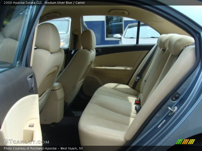 Medium Silver Blue / Camel 2009 Hyundai Sonata GLS