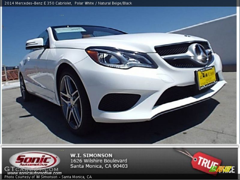 Polar White / Natural Beige/Black 2014 Mercedes-Benz E 350 Cabriolet