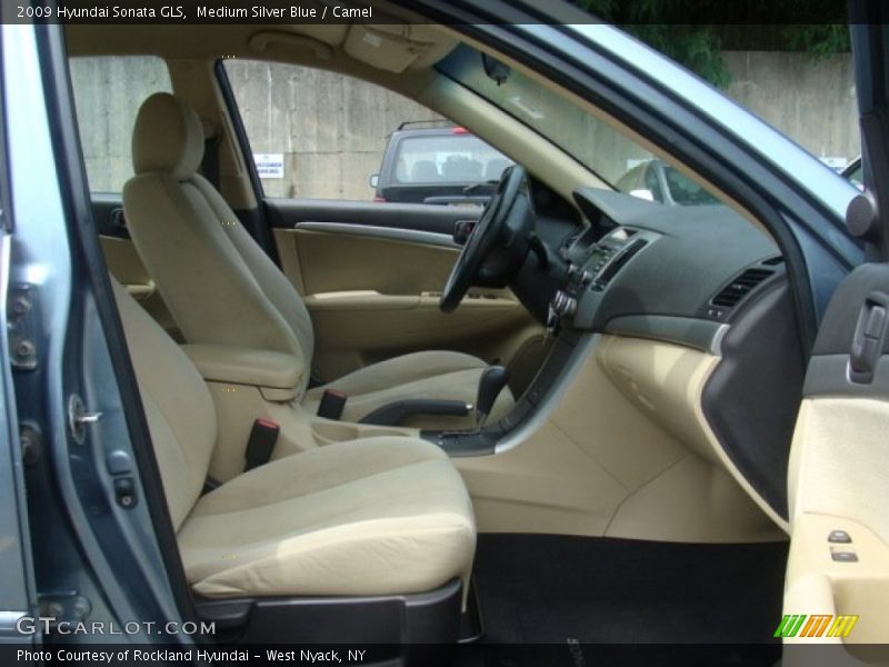 Medium Silver Blue / Camel 2009 Hyundai Sonata GLS