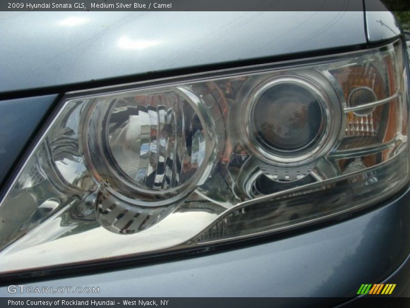 Medium Silver Blue / Camel 2009 Hyundai Sonata GLS