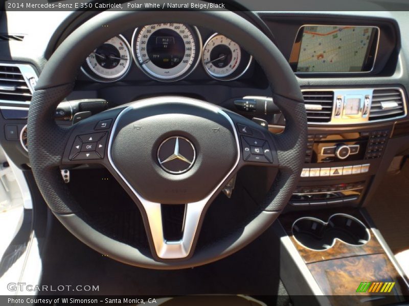 Polar White / Natural Beige/Black 2014 Mercedes-Benz E 350 Cabriolet