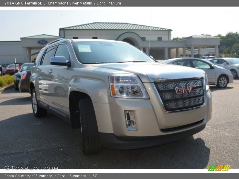 Champagne Silver Metallic / Light Titanium 2014 GMC Terrain SLT