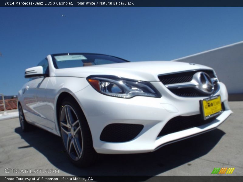 Polar White / Natural Beige/Black 2014 Mercedes-Benz E 350 Cabriolet