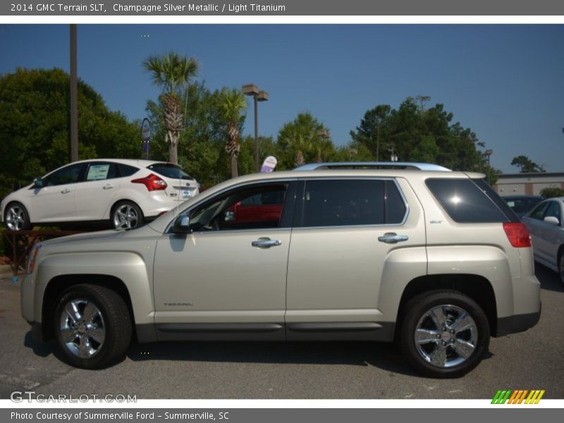 Champagne Silver Metallic / Light Titanium 2014 GMC Terrain SLT