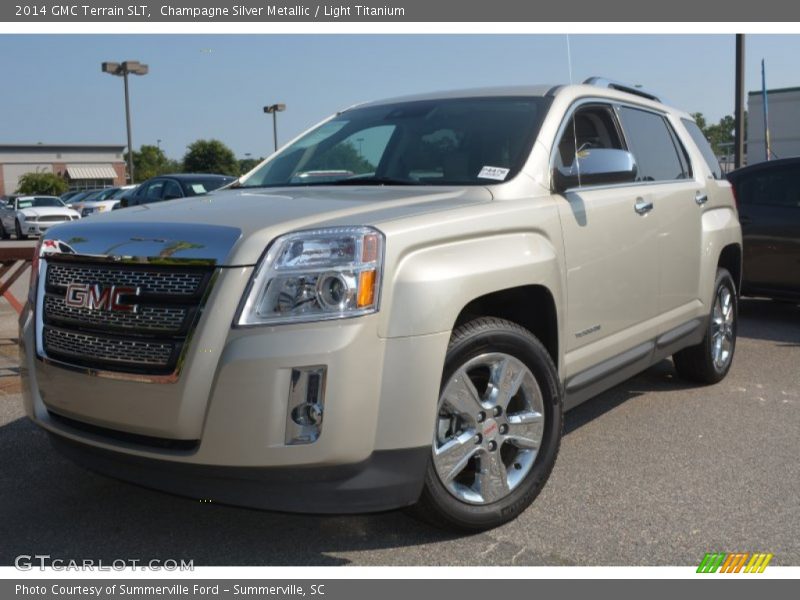 Champagne Silver Metallic / Light Titanium 2014 GMC Terrain SLT