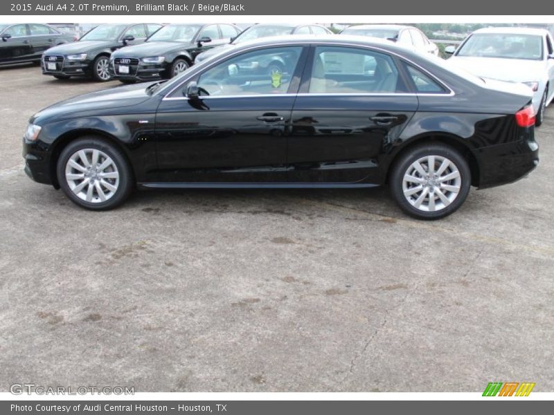 Brilliant Black / Beige/Black 2015 Audi A4 2.0T Premium