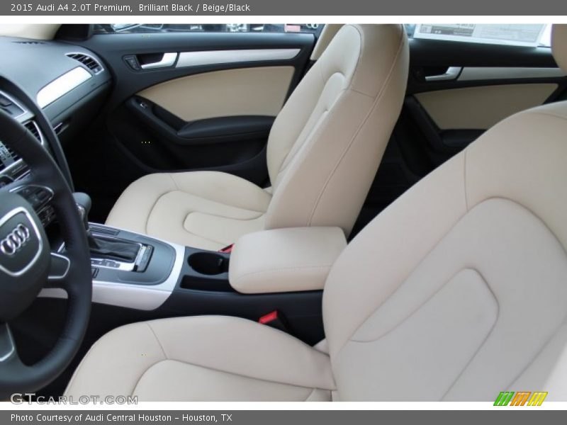Brilliant Black / Beige/Black 2015 Audi A4 2.0T Premium