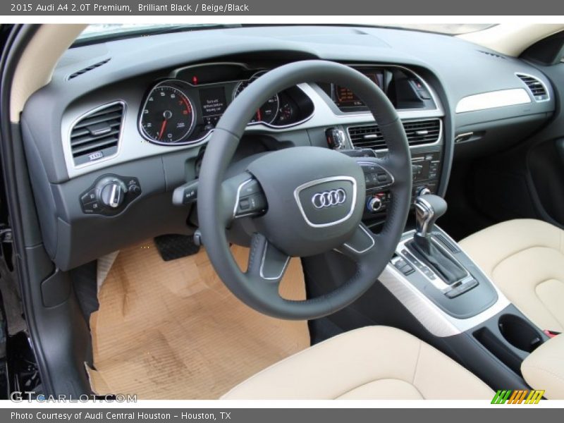 Brilliant Black / Beige/Black 2015 Audi A4 2.0T Premium