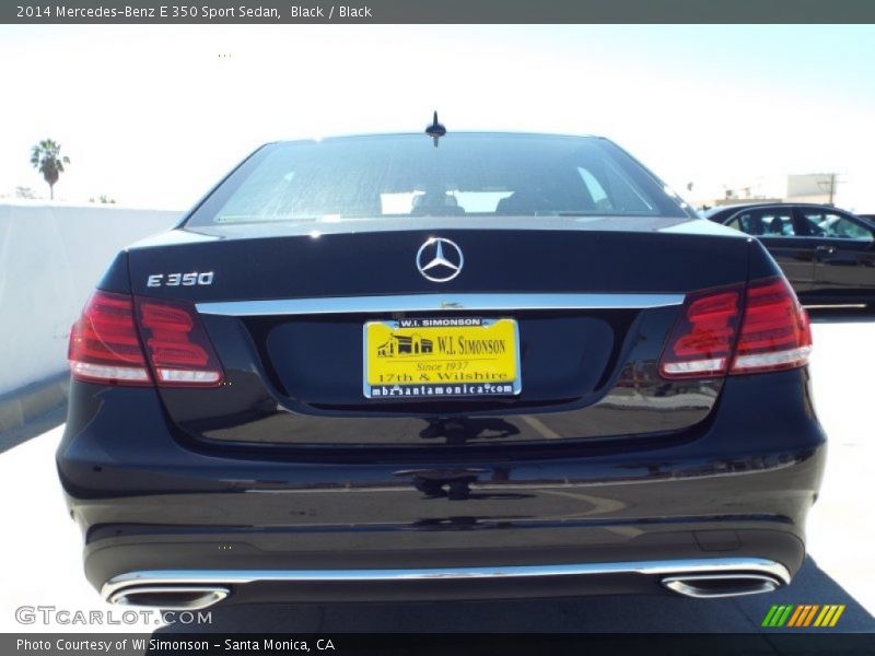 Black / Black 2014 Mercedes-Benz E 350 Sport Sedan