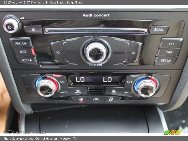 Brilliant Black / Beige/Black 2015 Audi A4 2.0T Premium
