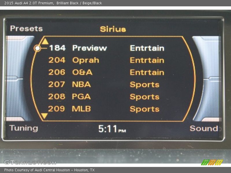 Brilliant Black / Beige/Black 2015 Audi A4 2.0T Premium