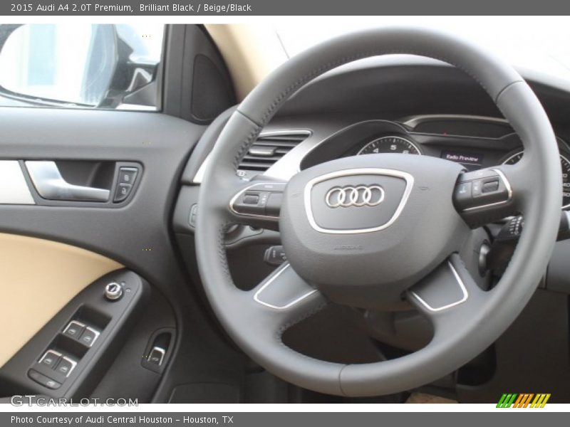 Brilliant Black / Beige/Black 2015 Audi A4 2.0T Premium