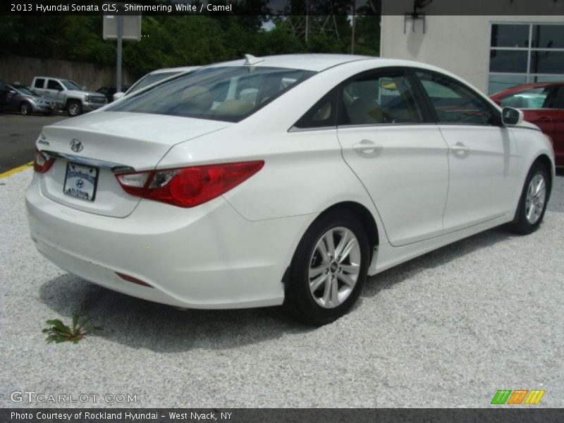 Shimmering White / Camel 2013 Hyundai Sonata GLS
