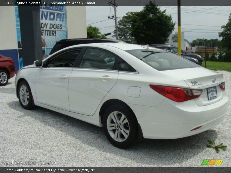 Shimmering White / Camel 2013 Hyundai Sonata GLS