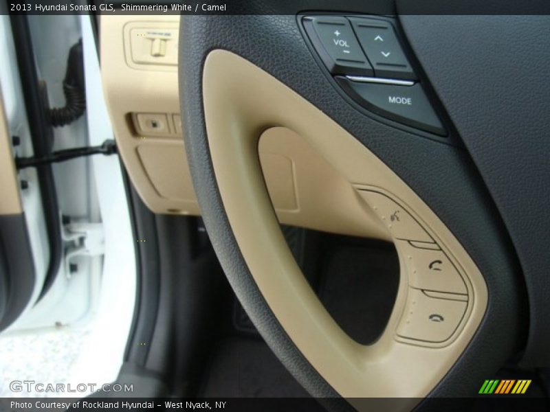 Shimmering White / Camel 2013 Hyundai Sonata GLS