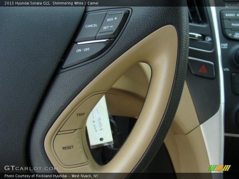 Shimmering White / Camel 2013 Hyundai Sonata GLS