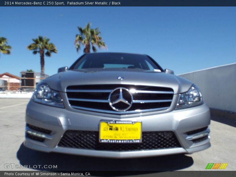 Palladium Silver Metallic / Black 2014 Mercedes-Benz C 250 Sport