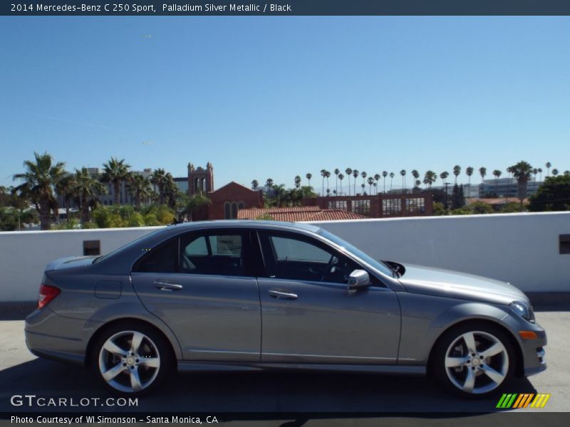 Palladium Silver Metallic / Black 2014 Mercedes-Benz C 250 Sport